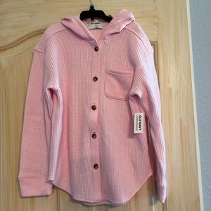 New OlLD NAVY Girls button down jacket . Size L(10-12).